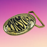 Phish Phamily Buckle Cast in Yellow Brass