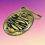 Phish Phamily Buckle Cast in Yellow Brass