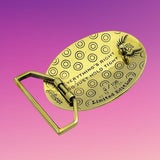 Phish Phamily Buckle Cast in Yellow Brass
