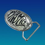 Phish Phamily Buckle Cast in White Brass