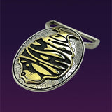 Phish Phamily Buckle Cast in White & Yellow Brass