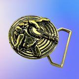 Terrapin Turtle Limited Edition Belt Buckle Cast Yellow Brass