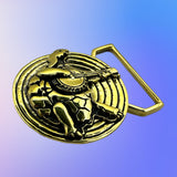 Terrapin Turtle Limited Edition Belt Buckle Cast Yellow Brass