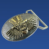 Uncle Sam Limited Edition Belt Buckle Cast in White & Yellow Brass