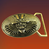 Uncle Sam Limited Edition Belt Buckle Cast in Yellow Brass