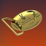 Uncle Sam Limited Edition Belt Buckle Cast in Yellow Brass