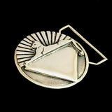 Cats Limited Edition Belt Buckle Cast in White Brass