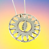 Sunshine Daydream Pendant Cast in Sterling Silver on Sterling Silver Chain