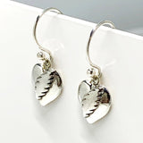 NFA Heart Bolt Sterling Silver Earrings