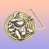 Terrapin Turtle Limited Edition Belt Buckle Cast in Sterling Silver & Yellow Brass