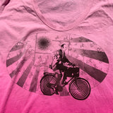 Pink Medium Albert Hofmann Bicycle Day Tribute Tee