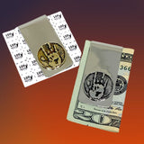 Jerry Hand Print Money Clip Cast in Yellow or White Brass