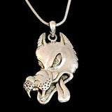 Wolf Pendant Inspired by The Grateful Dead Cast in Sterling Silver on Chain